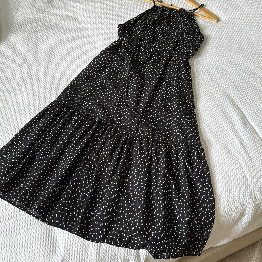 Banana Republic Black and White Polka Dot Maxi Dress, Size XXS
